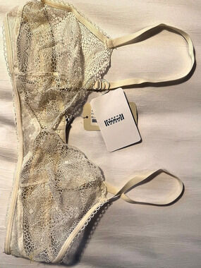 Wolford Lace Bra in Cream Size 36B NWT